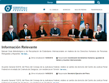 Tablet Screenshot of cjf.gob.mx
